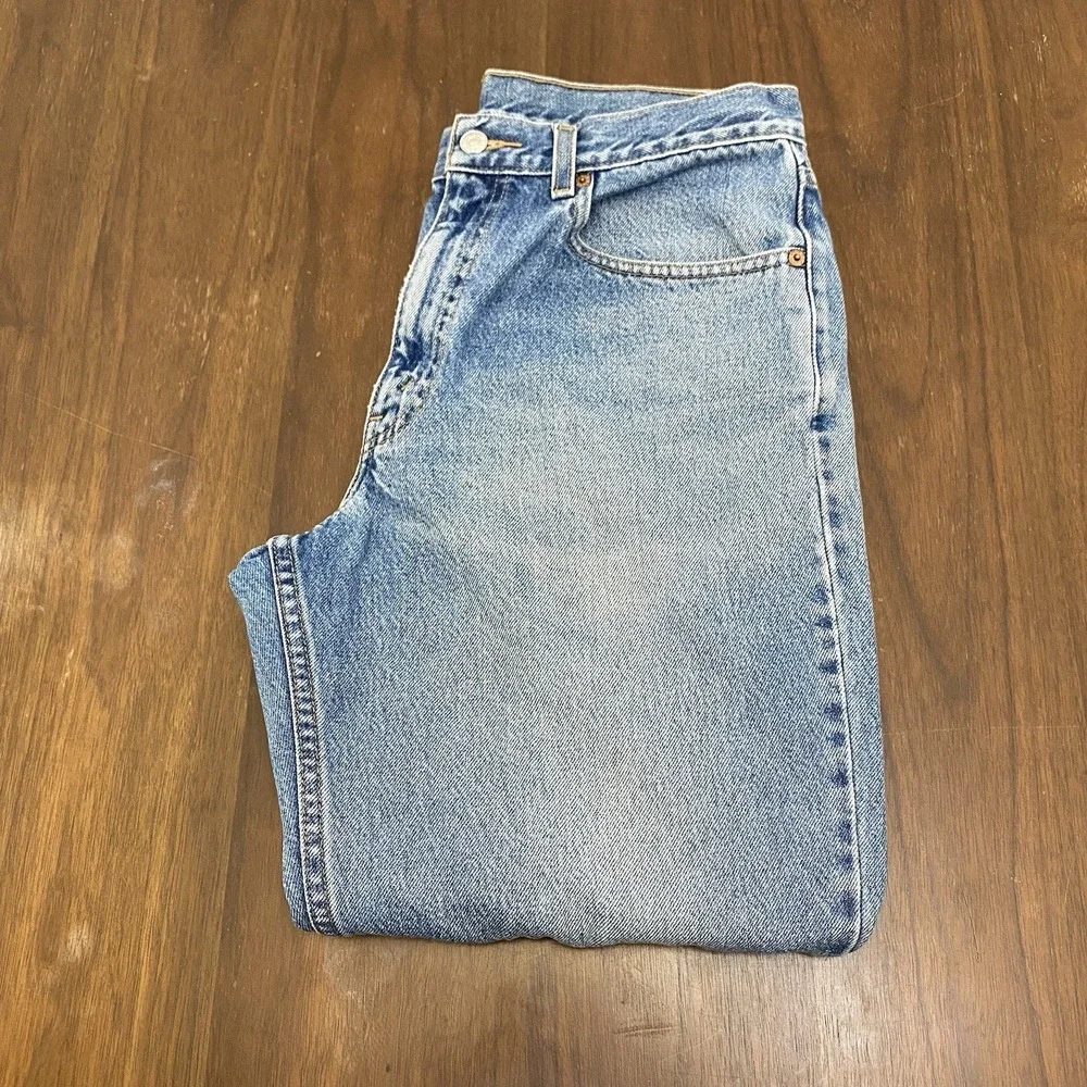 VTG 1999 Levi's 550 Jeans Men's 34x29 Blue Relaxed Fit Straight Leg Denim Y2K